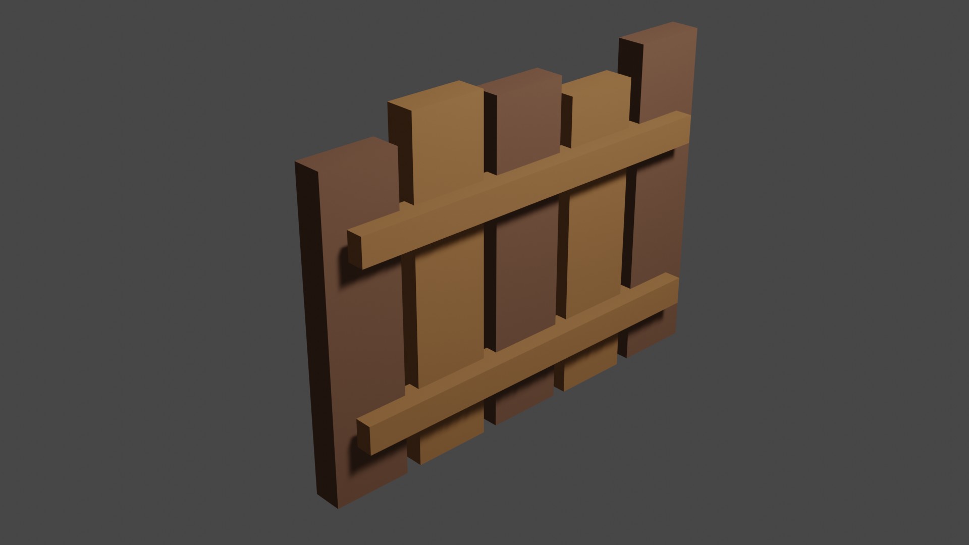 Short Wood Fence 22