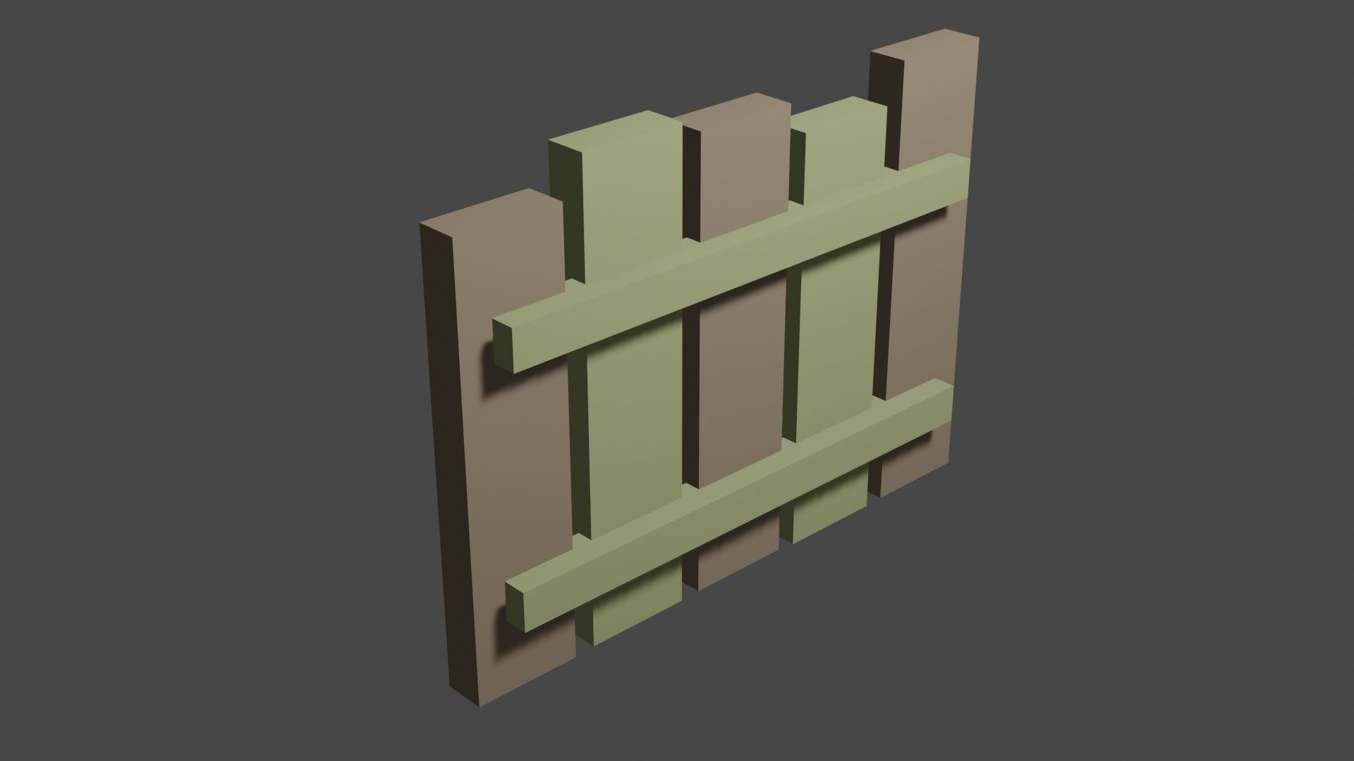 Short Wood Fence 23