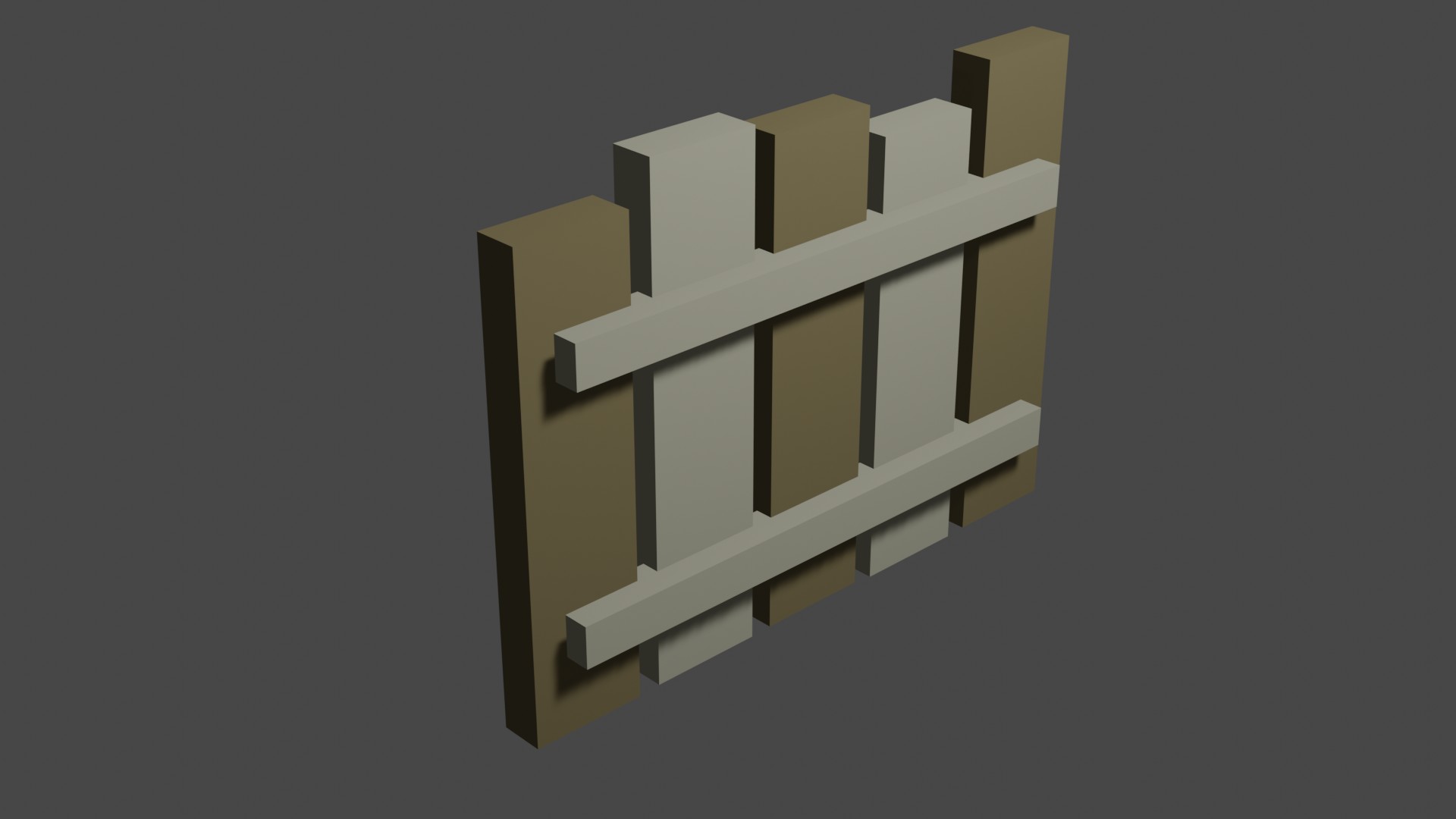 Short Wood Fence 25