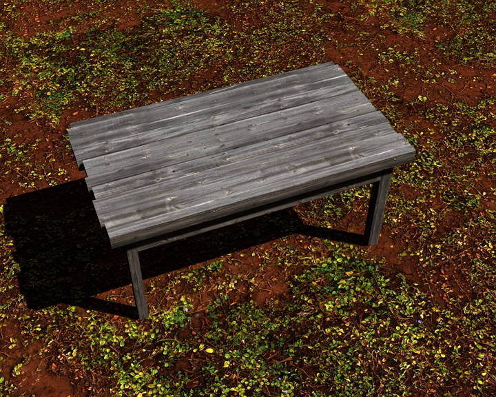 table of old boards