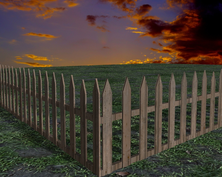wooden fence