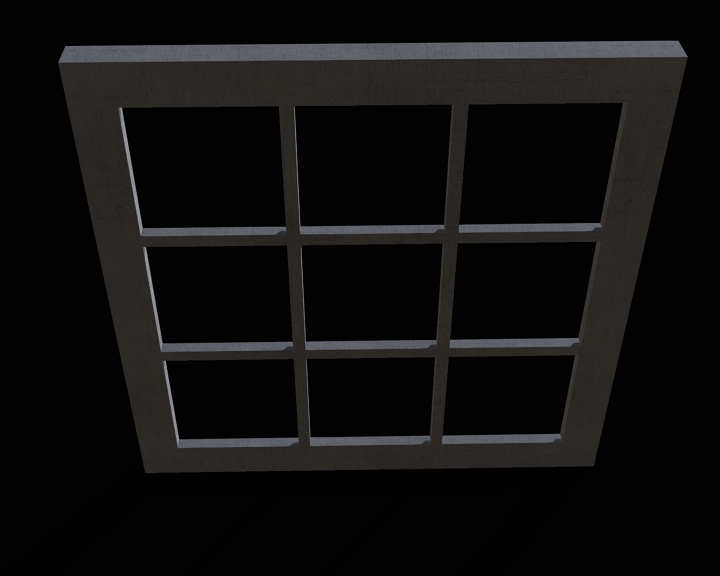 metal grille on the window