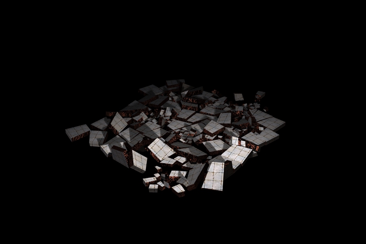 ruins from the building