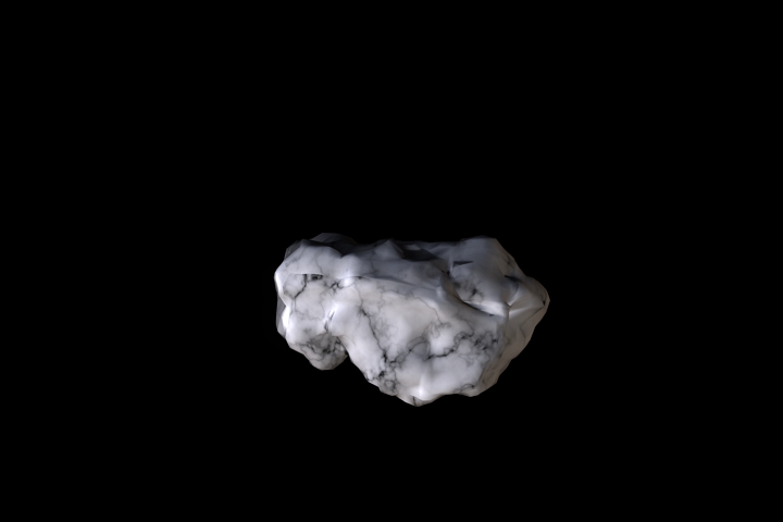 a piece of white marble
