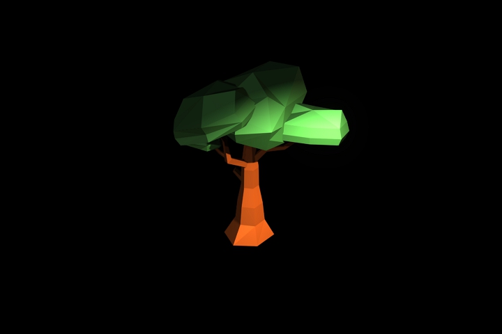 Tree01 low-poly model