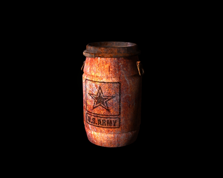old rusty jar