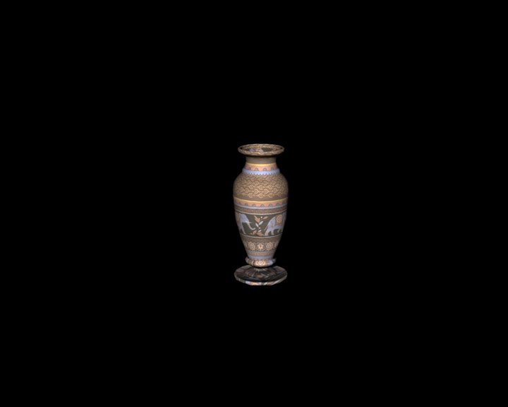 floor vase with elephants