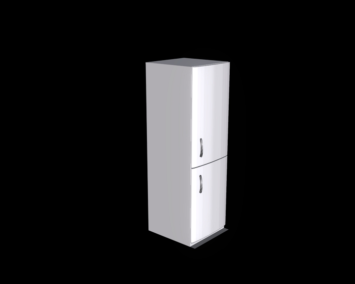 two-chamber white refrigerator