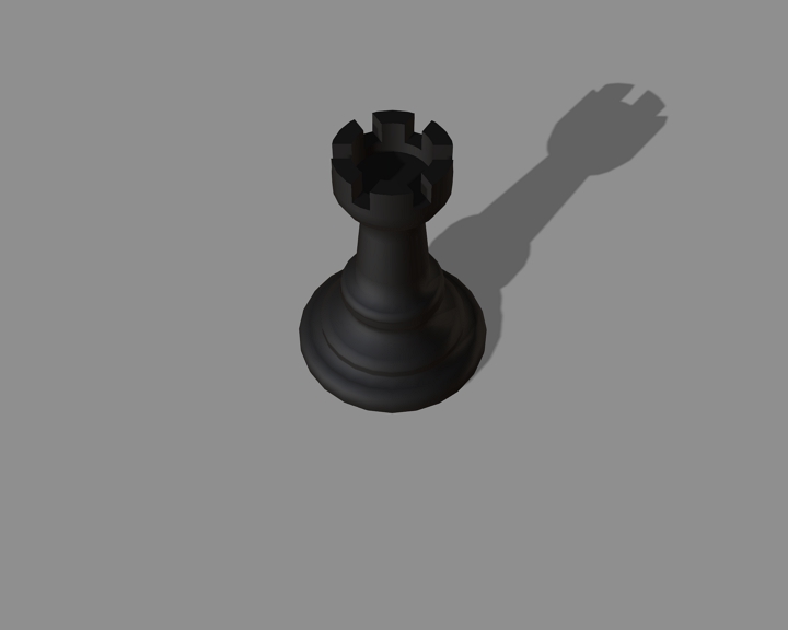 chess piece black rook