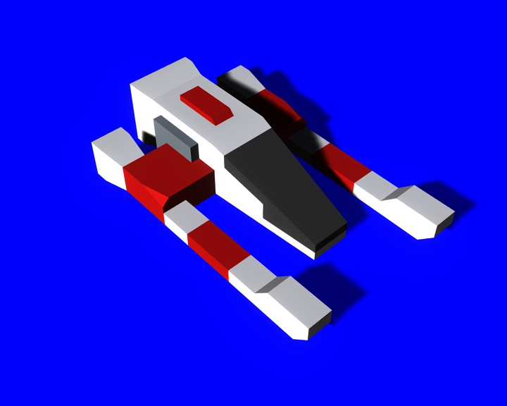 space Craft 2 low-poly model