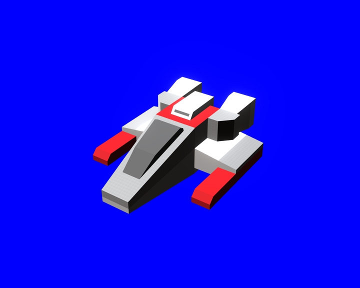 space Craft 3 low-poly model