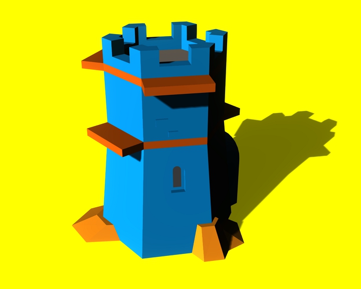 tower low-poly model