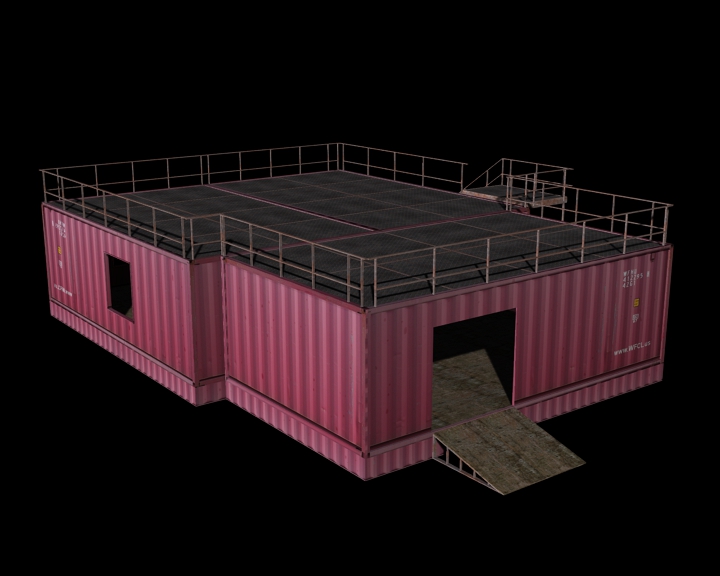 the construction of the containers 4
