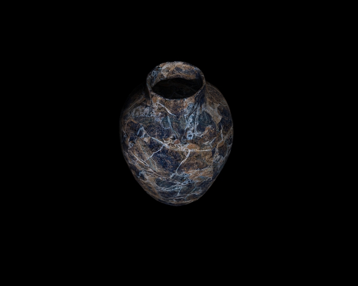 vase from a natural stone
