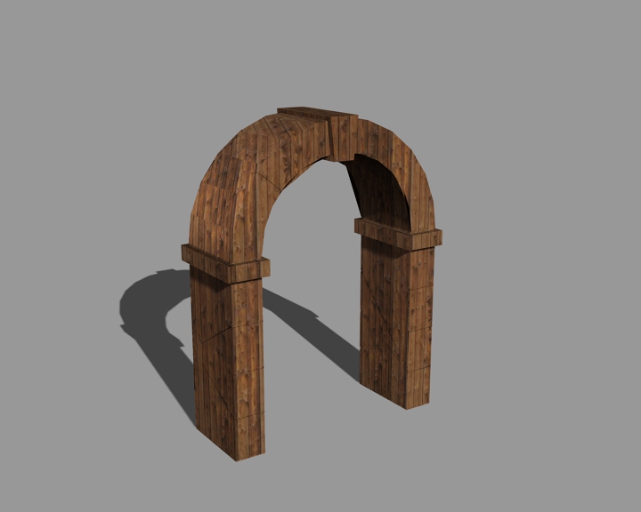 arch of boards