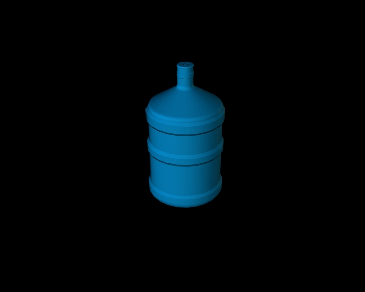 plastic bottle (blue)