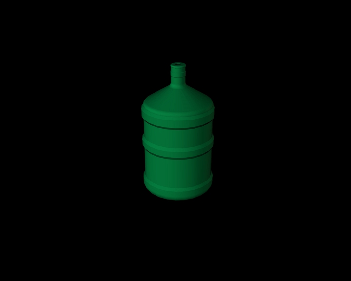 plastic bottle (green)