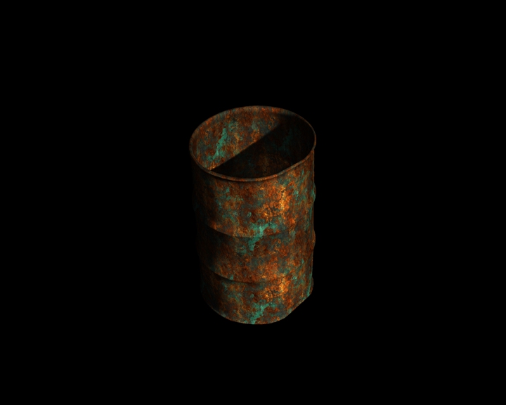 metal barrel