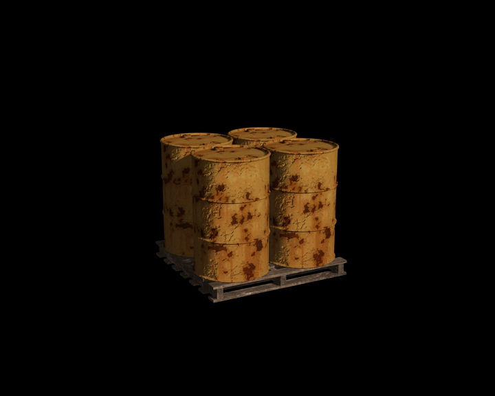 pallet with barrels 03