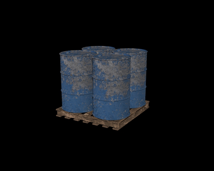 pallet with barrels 05