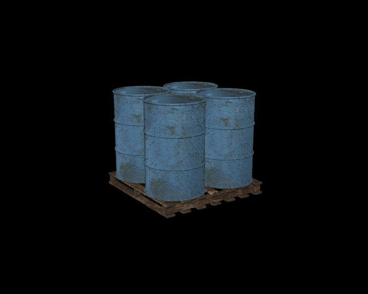 pallet with barrels 07