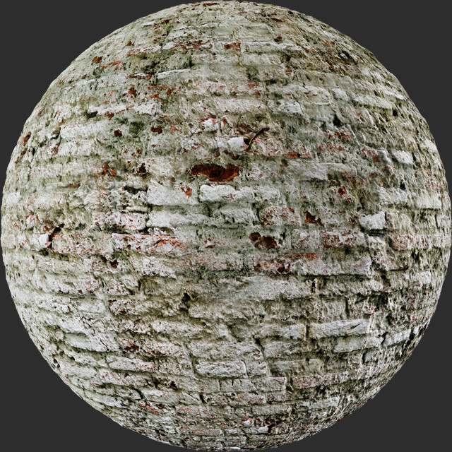 the texture of the brickwork 7