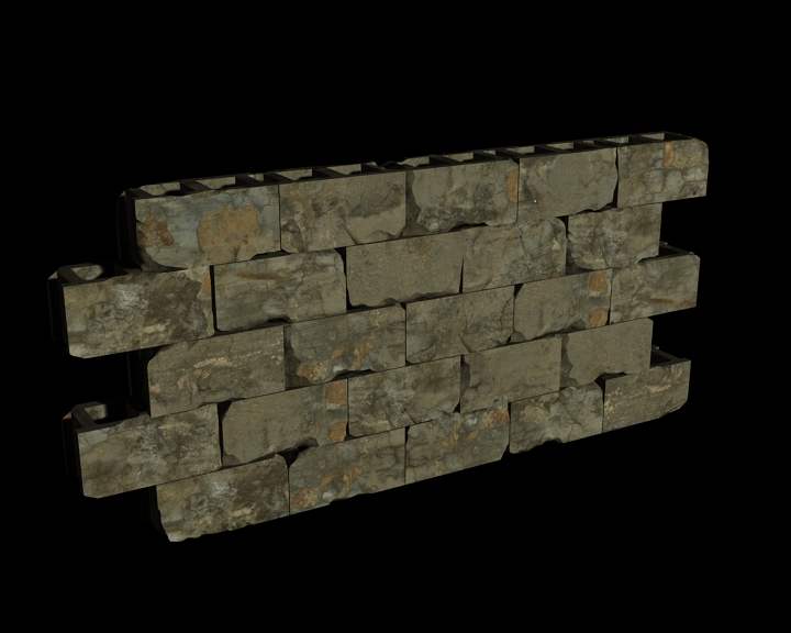 unfinished brick wall