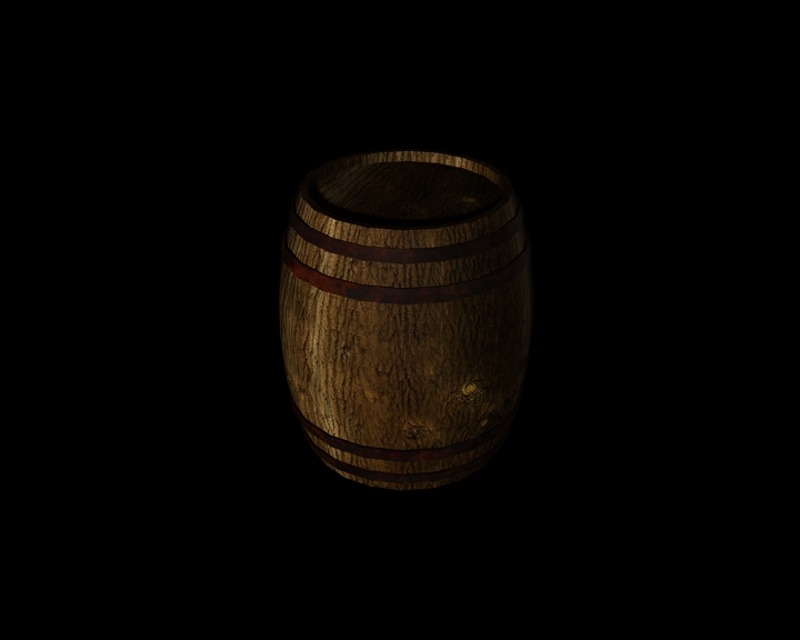 a wooden barrel made from a tree trunk