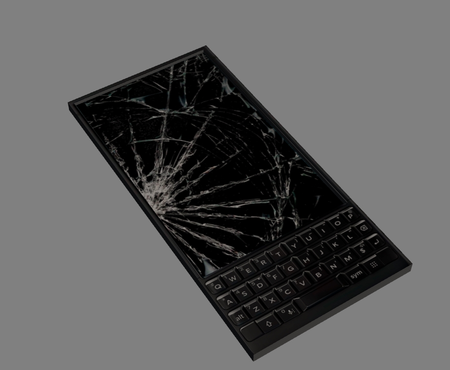 broken smartphone