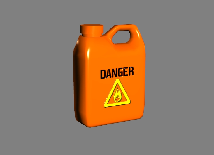 canister with a dangerous substance