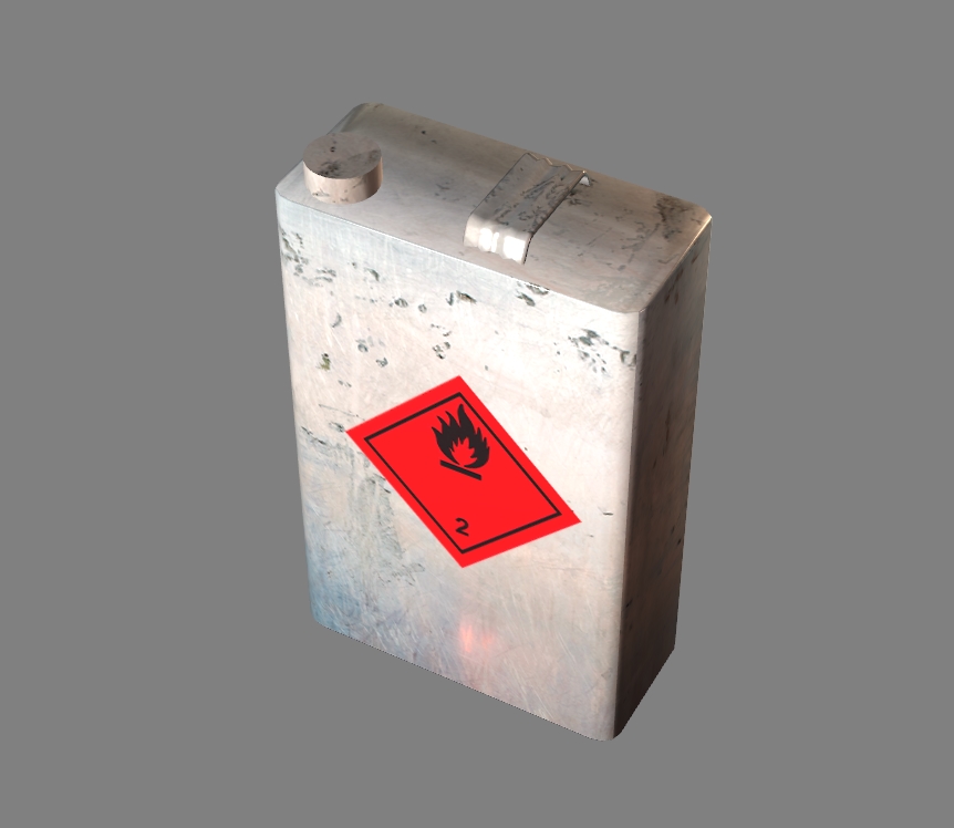 metal containers with a dangerous substance 2