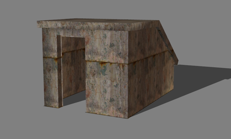 entrance to the bunker 3