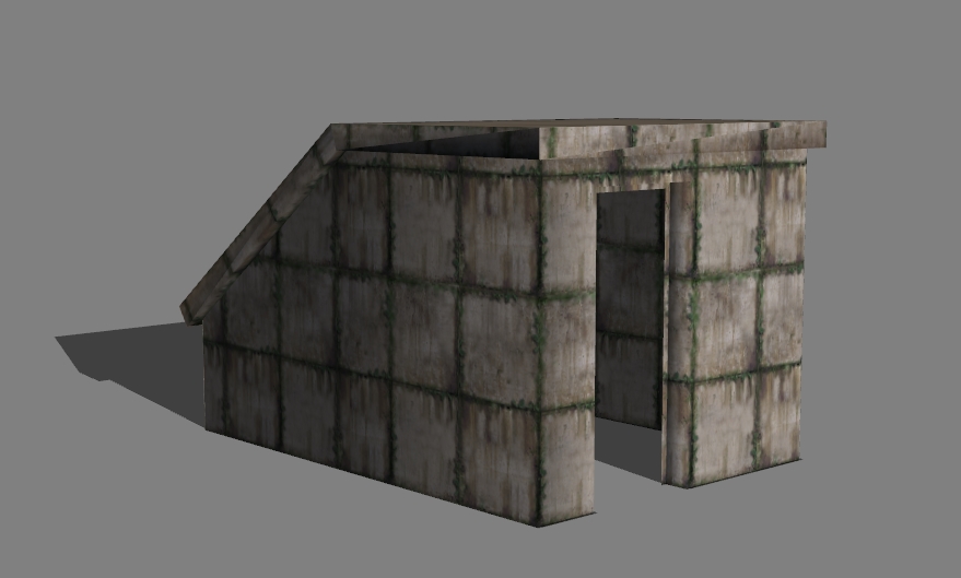 entrance to the bunker 4