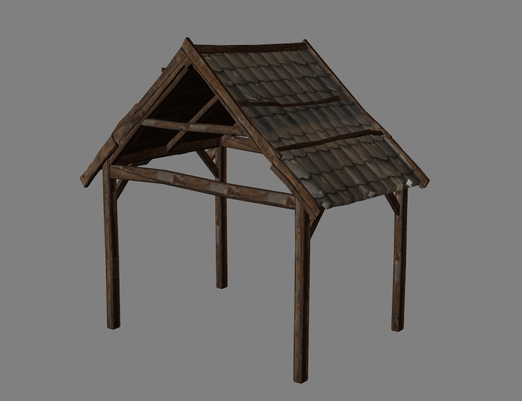 canopy with metal roof 2