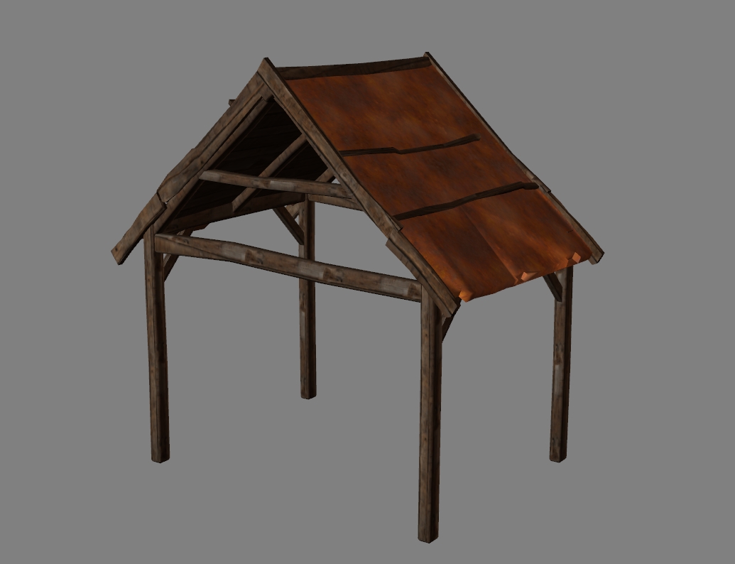 canopy with metal roof 4