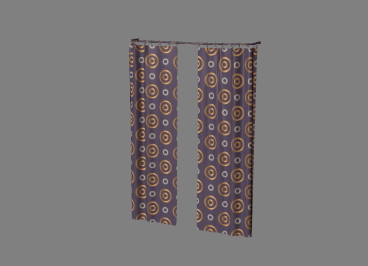 curtain with colorful fabric 4