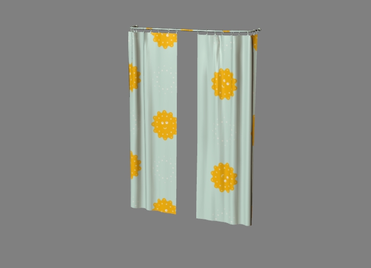 curtain with colorful fabric 8