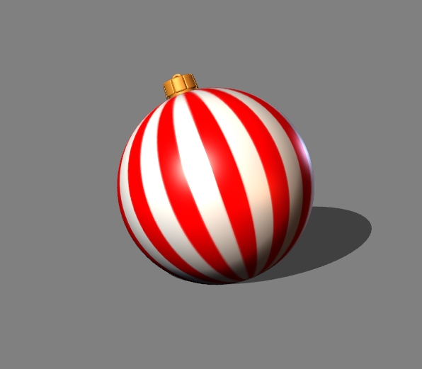 christmas tree decoration (stripes) 1