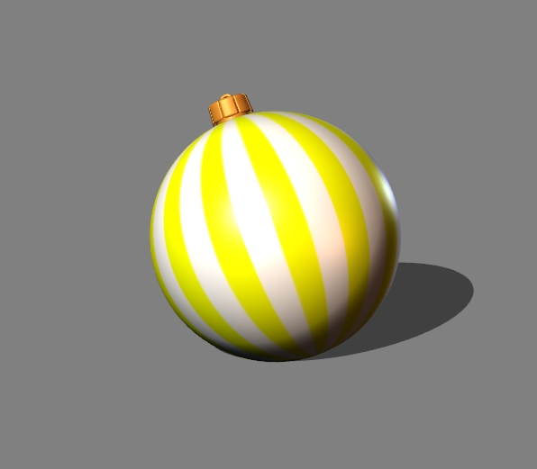 christmas tree decoration (stripes) 2