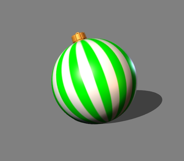 christmas tree decoration (stripes) 3
