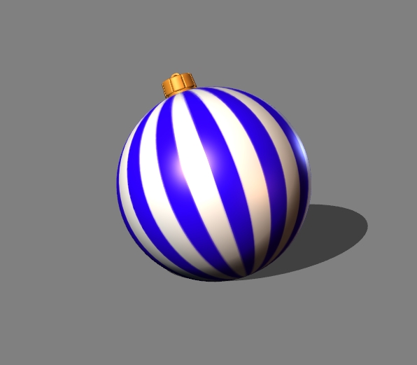 christmas tree decoration (stripes) 4