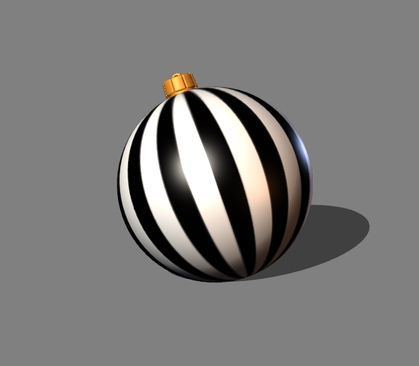 christmas tree decoration (stripes) 5