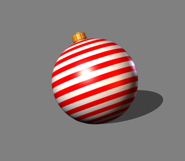 christmas tree decoration (stripes) 6