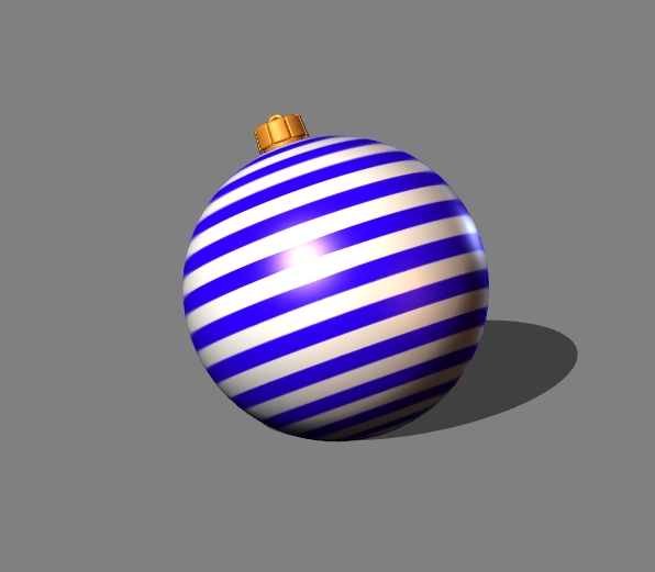 christmas tree decoration (stripes) 9