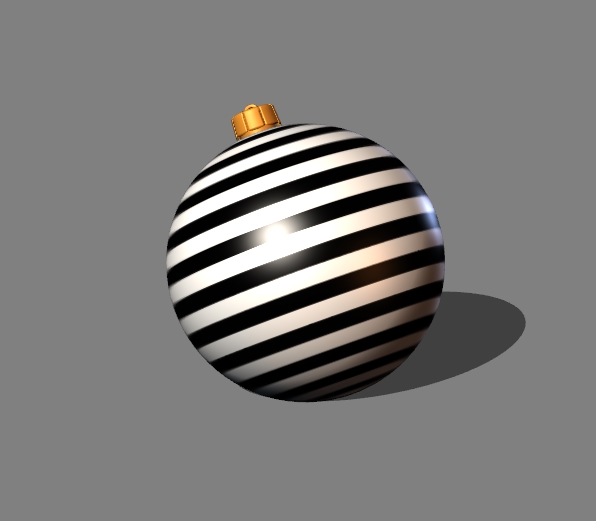 christmas tree decoration (stripes) 10