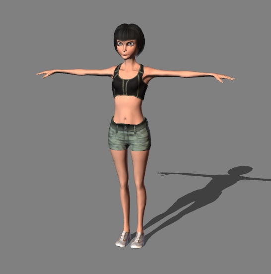 3D character girl 1