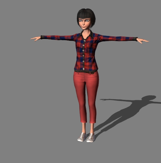 3D character girl 2
