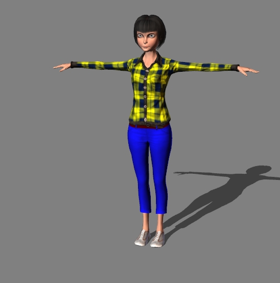 3D character girl 5