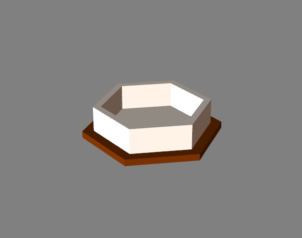 hexagon ashtray 1
