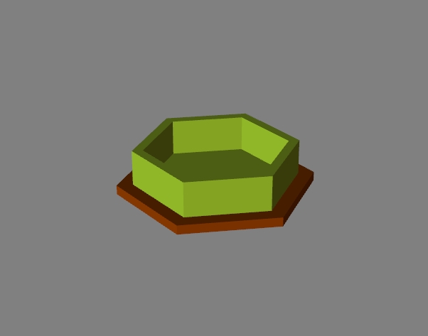 hexagon ashtray 2